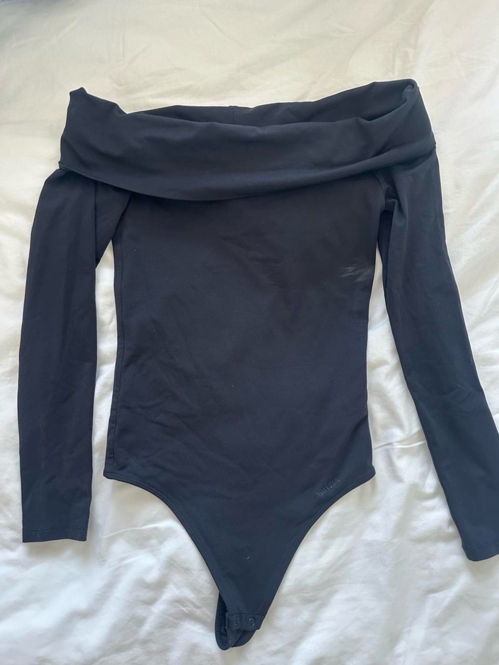 Aritzia Black Off-Shoulder Bodysuit Contour